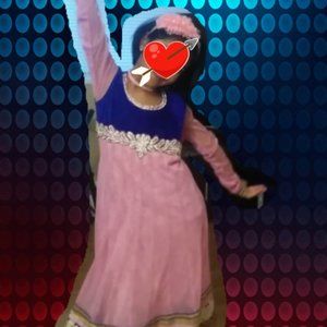 Indian Pakistani Pink Dress Long 6-8 year girl sz